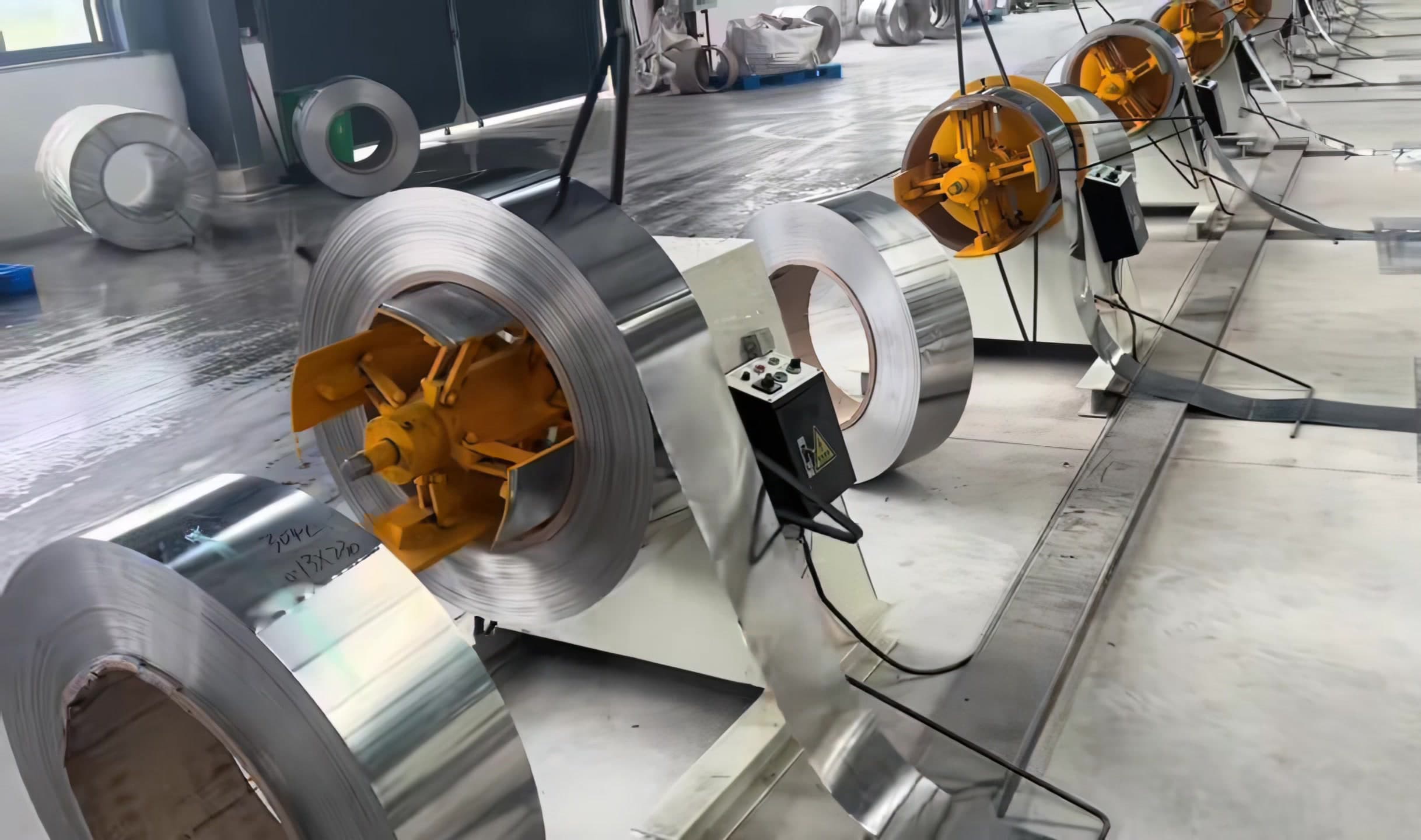 Jinzhide stamping automation Decoiler for coil material unwinding Jinzhide Decoiler supporting and unwinding coil materials for stamping automation production line